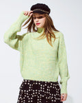 Light Green Soft Knit Sweater