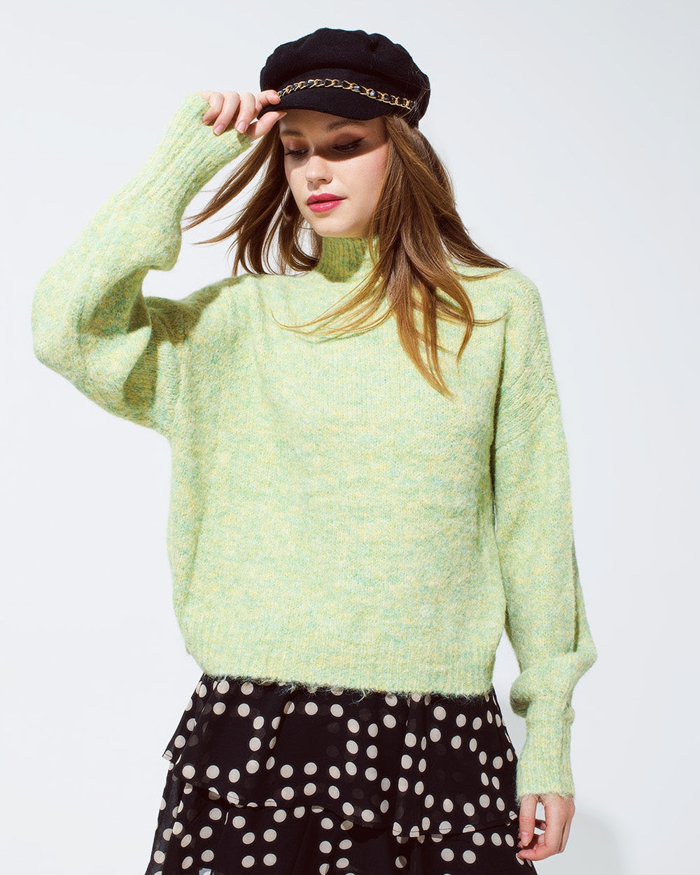 Light Green Soft Knit Sweater
