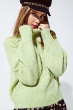 Light Green Soft Knit Sweater