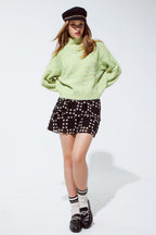 Light Green Soft Knit Sweater