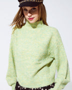 Light Green Soft Knit Sweater