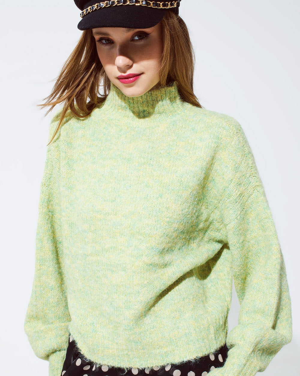 Light Green Soft Knit Sweater