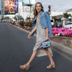 SUSU Studded Small Leather Crossbody Bag | Sky Blue Purse