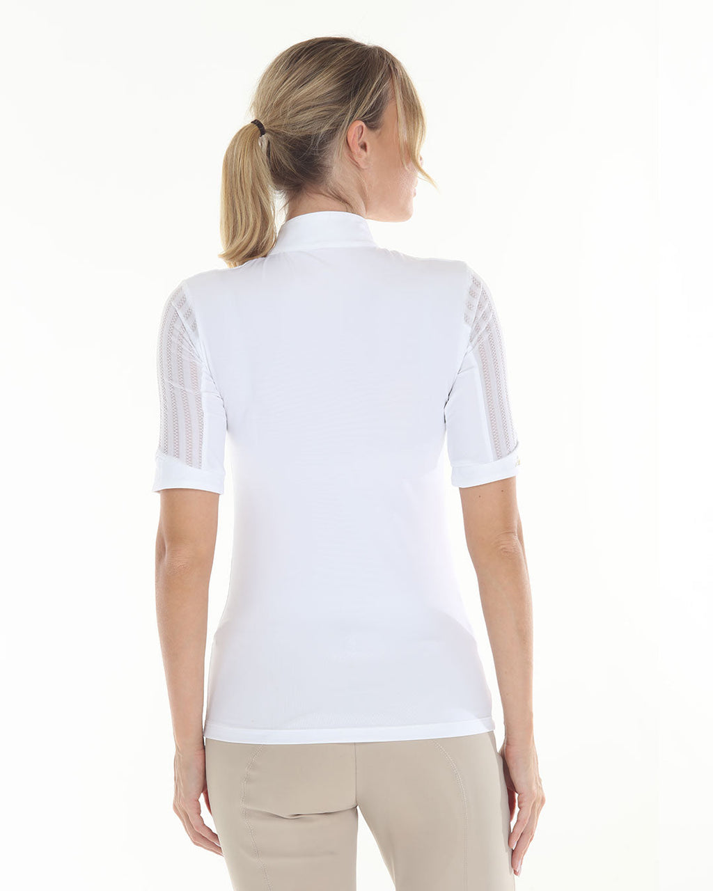 LOLLY Show Shirt with Short Sleeve | White