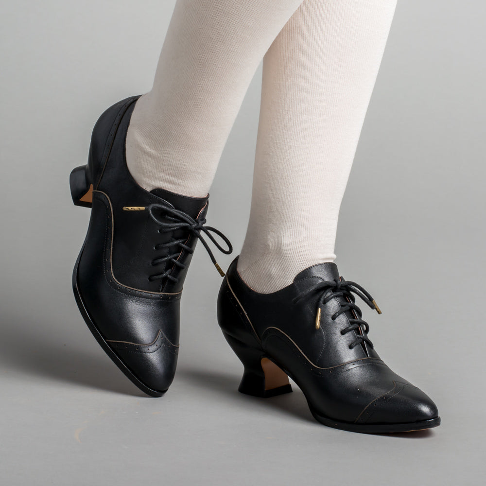 Londoner Edwardian Oxfords | Black