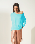 Long Sleeve Top in Modal Blue