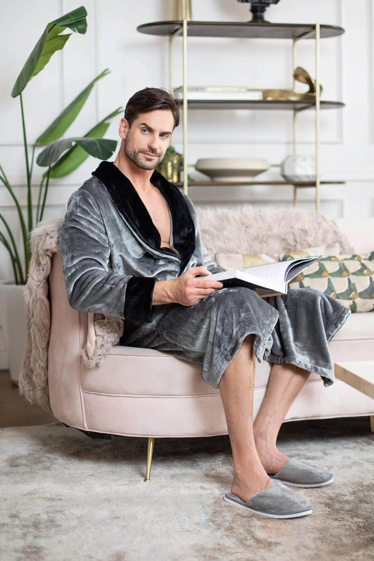 Cozy Mens Plush Robes
