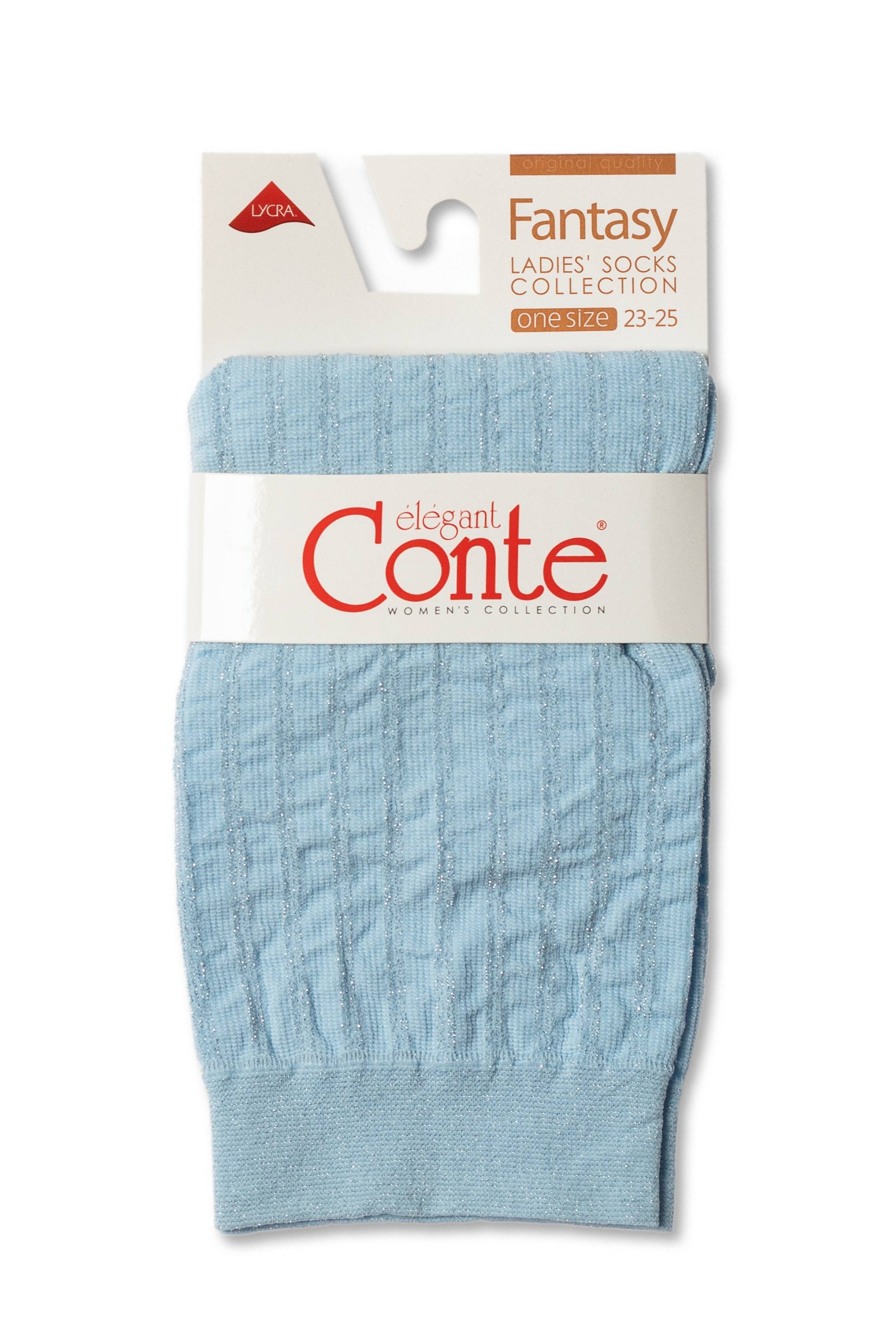 Socks Conte Fantasy with Lurex Stripe
