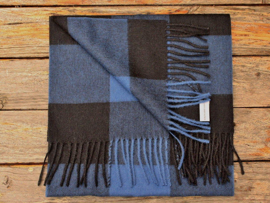 Luxury Checkered Alpaca Scarf