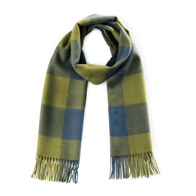 Luxury Checkered Alpaca Scarf