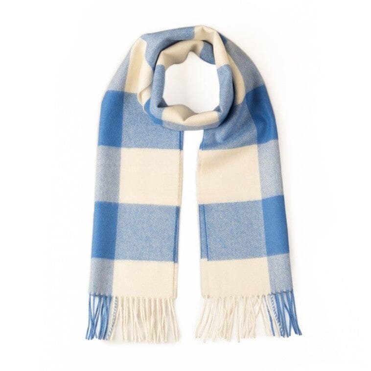Luxury Checkered Alpaca Scarf