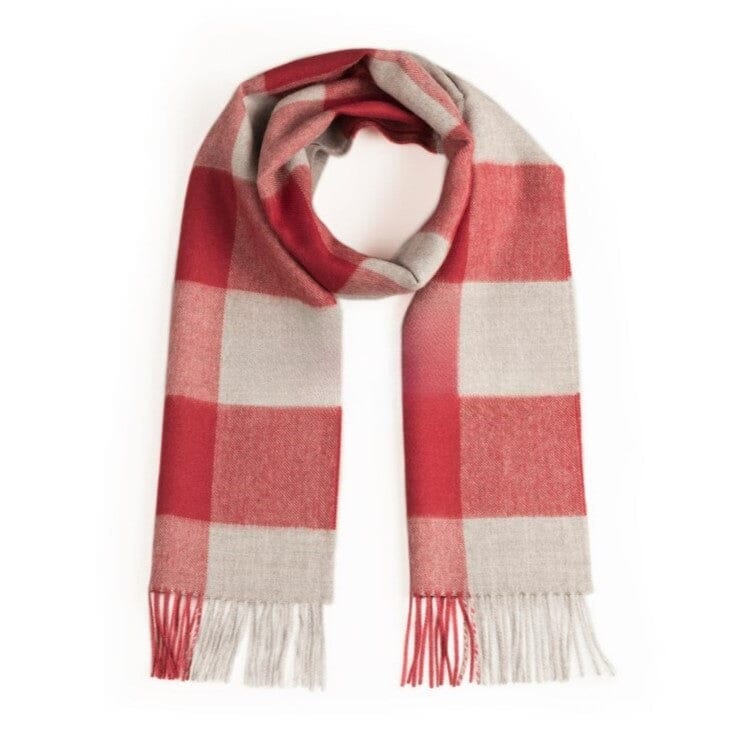 Luxury Checkered Alpaca Scarf