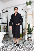 Waffle Spa Men’s Bathrobe