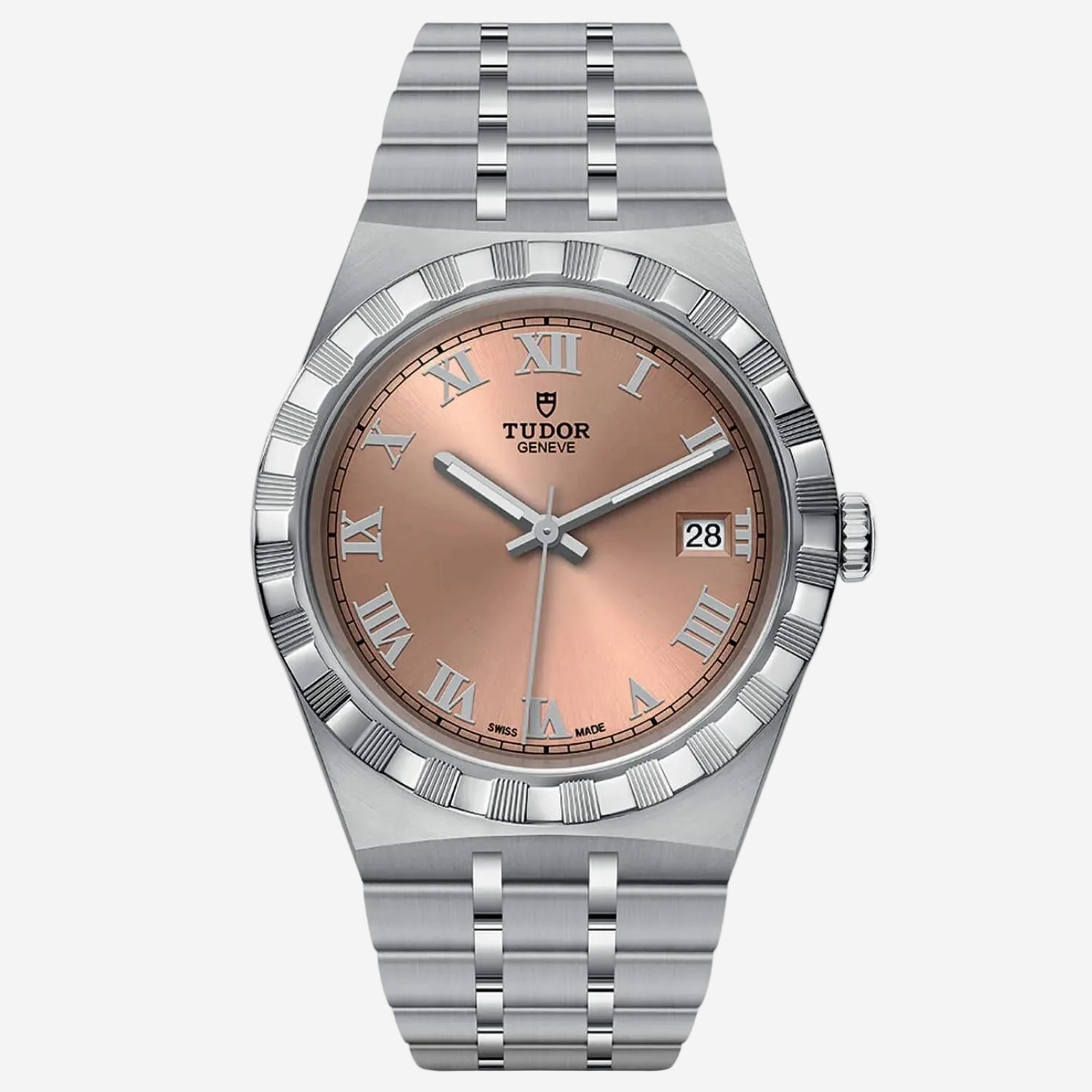 Tudor Royal Automatic Watch | Women | SS Silver + Brown Dial
