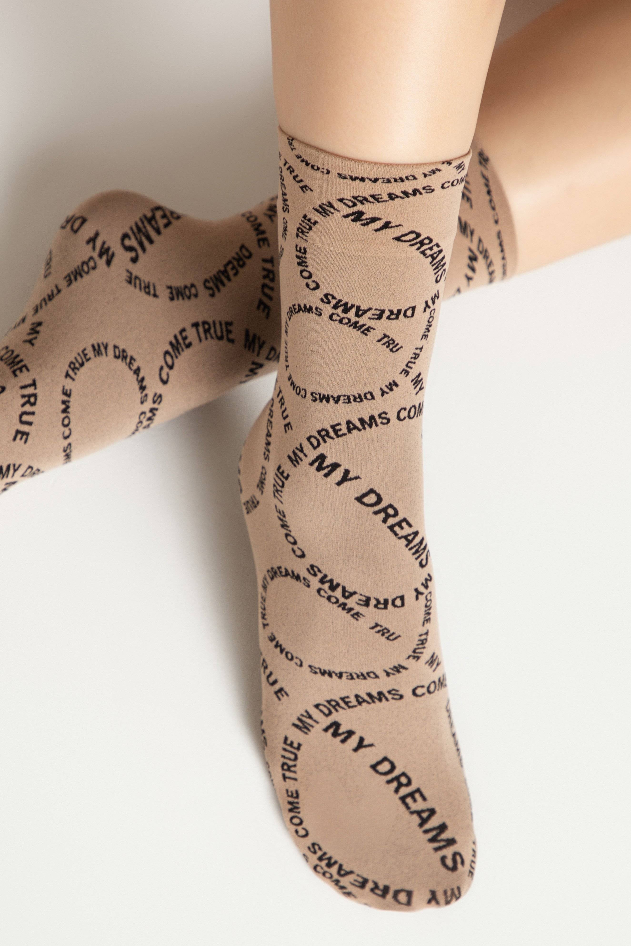 Dense Socks Conte Fantasy Knitted "My dreams" Design