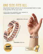 EllipseMAX Magnetic Copper Bracelet for Men (Cross)