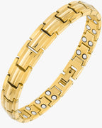 Women's Ultra Strength Gold Titanium Magnetic Therapy Bracelet