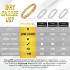 Women's Ultra Strength Gold Titanium Magnetic Therapy Bracelet