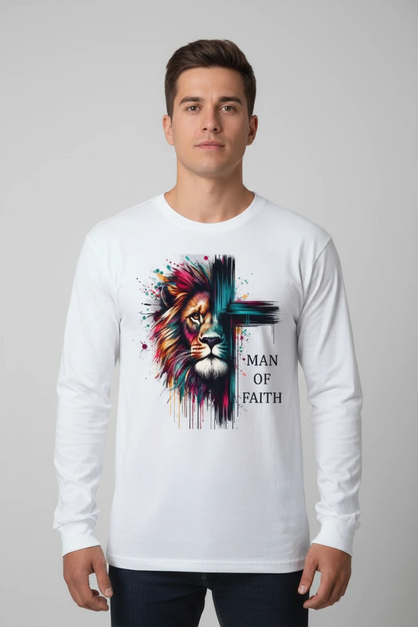 Man of Faith Graphic Tee | White