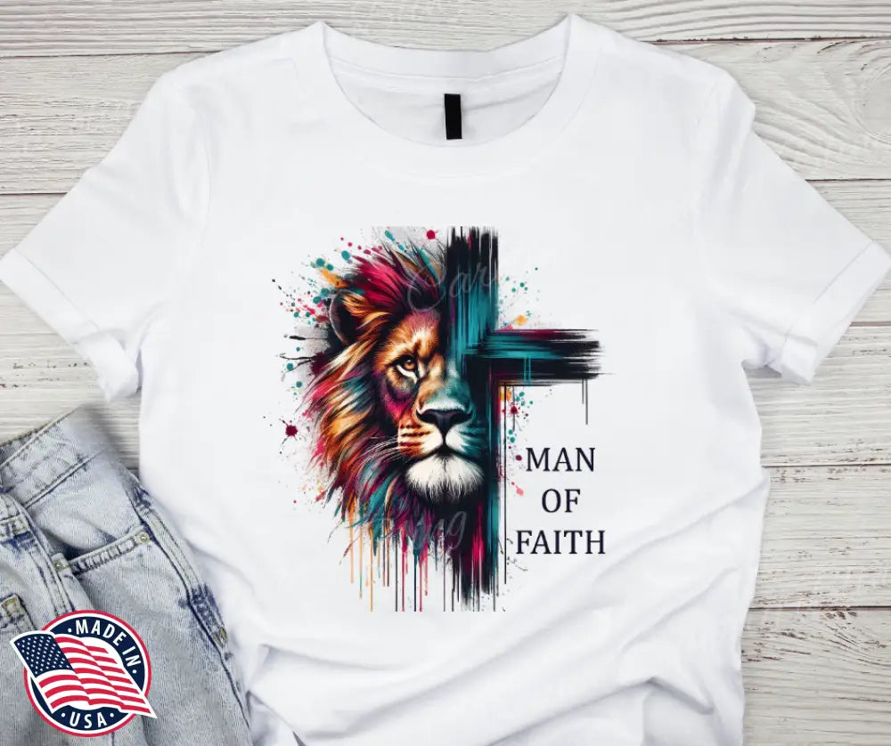 Man of Faith Graphic Tee | White