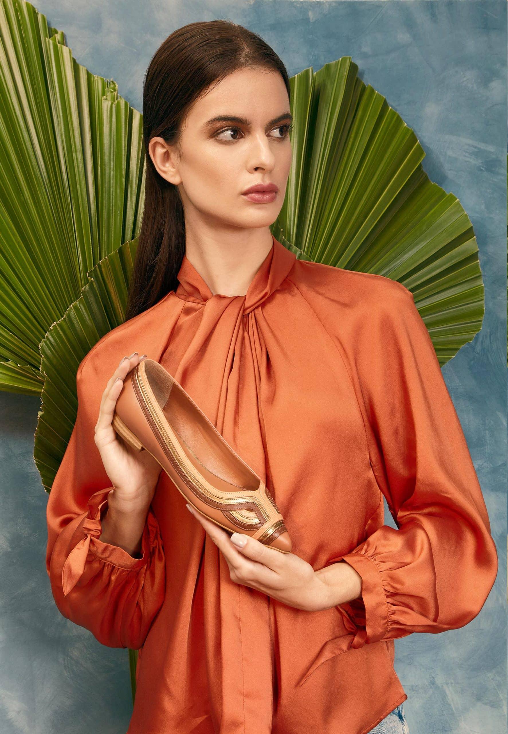 Mangará Leather Ballerinas