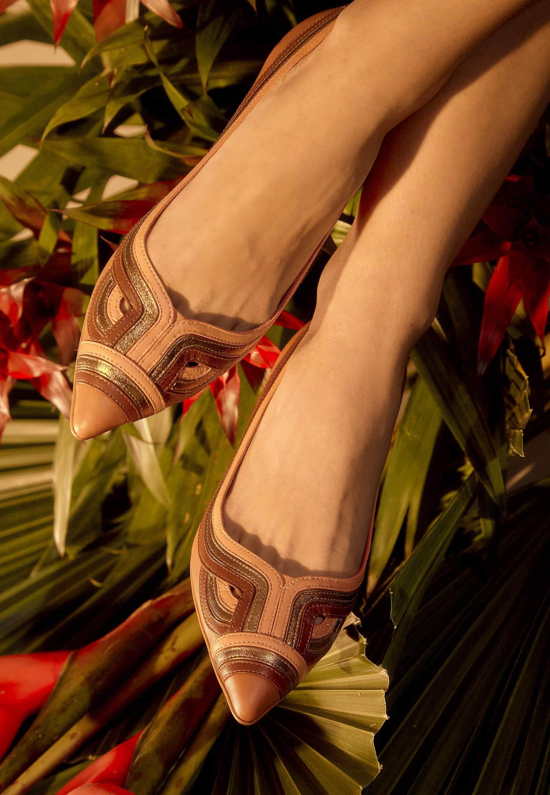 Mangará Leather Ballerinas