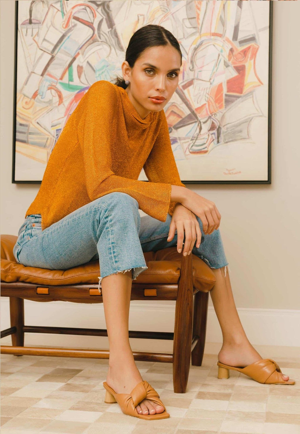 Mangará Caroba Mules Block Heel