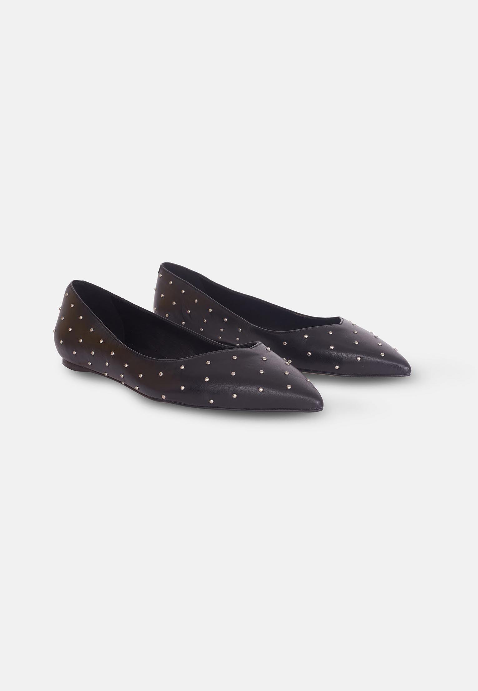Leather Ballerinas Hamelia with Studs