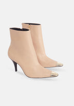 Inga Calf Leather Ankle Boots | 8.7 cm Heeled Pointed-Toe