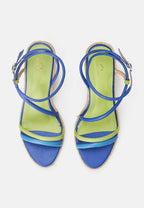 Leather Espadrille Wedges Romã with Jute Platform