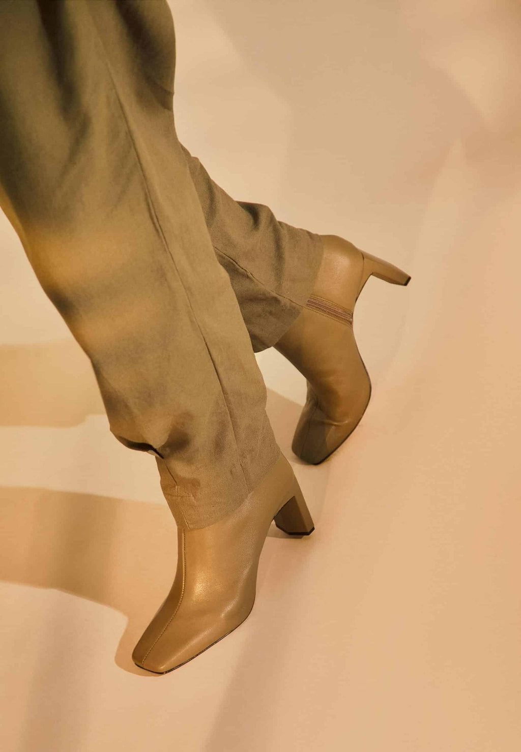 Mangará Senna Goat Leather Boots | 7.6 cm Block Heel