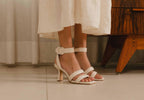 Mangara Atelier Calf Leather Sandals Uvaia | 8 cm Sculpted Heel with Ankle Strap