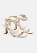 Mangara Atelier Calf Leather Sandals Uvaia | 8 cm Sculpted Heel with Ankle Strap