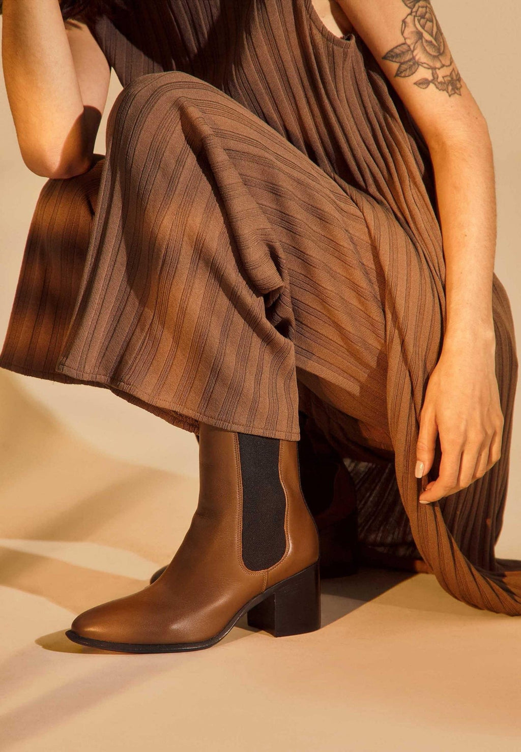 Mangara Leather Ankle Boots Canna