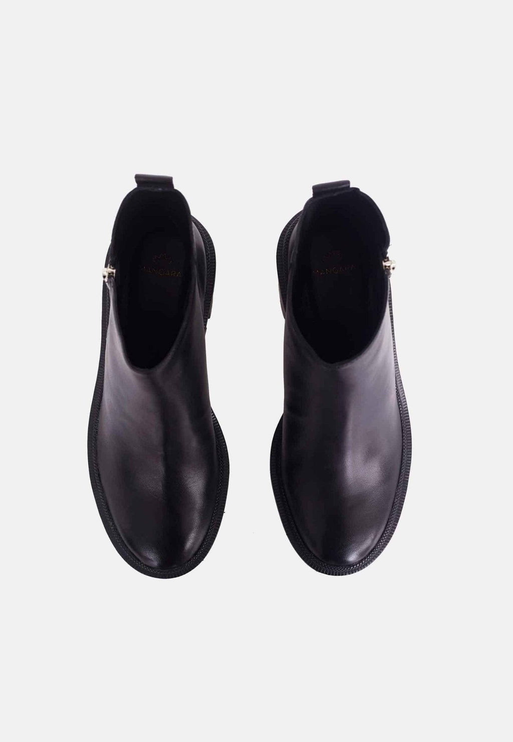 Black Goat Leather Ankle Boots Sophora