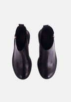 Black Goat Leather Ankle Boots Sophora