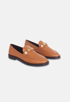 Mangara Atelier Calf Leather Loafers with Metal Stud Detail