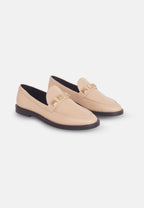 Mangara Atelier Calf Leather Loafers with Metal Stud Detail