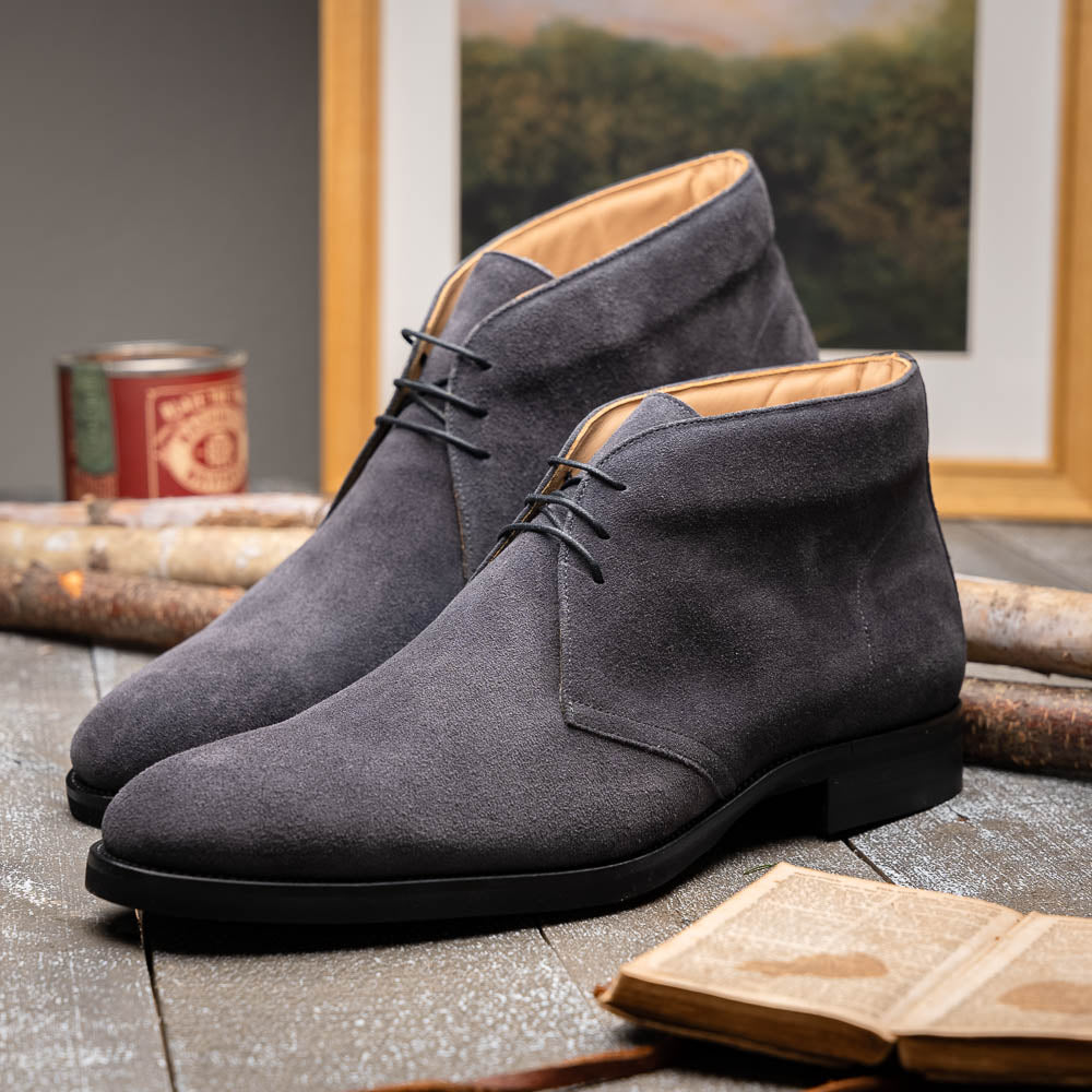 MARCO Suede Calfskin Chukka Boot | Grey