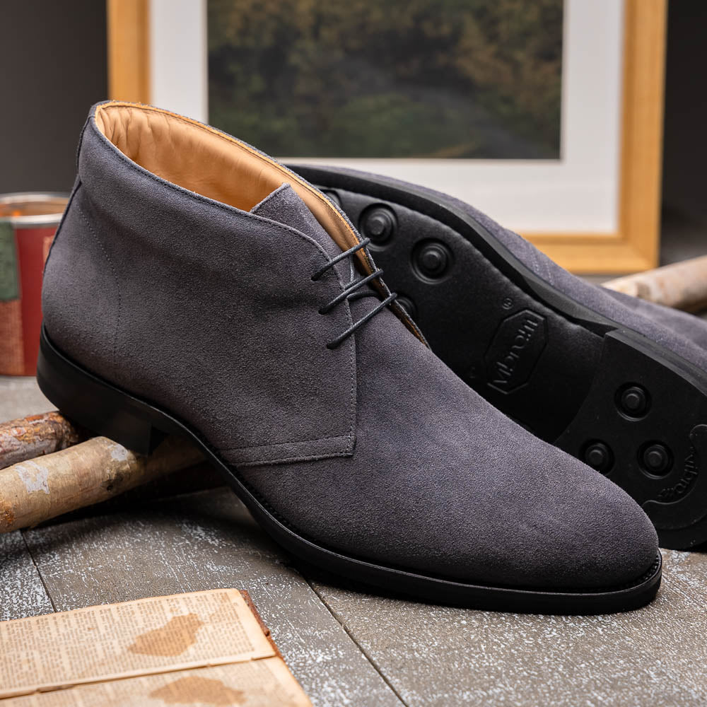 MARCO Suede Calfskin Chukka Boot | Grey