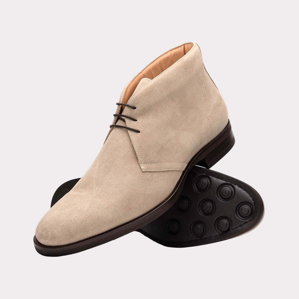 MARCO Suede Calfskin Chukka Boot Sand