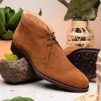 MARCO Suede Calfskin Chukka Boot | Tobacco