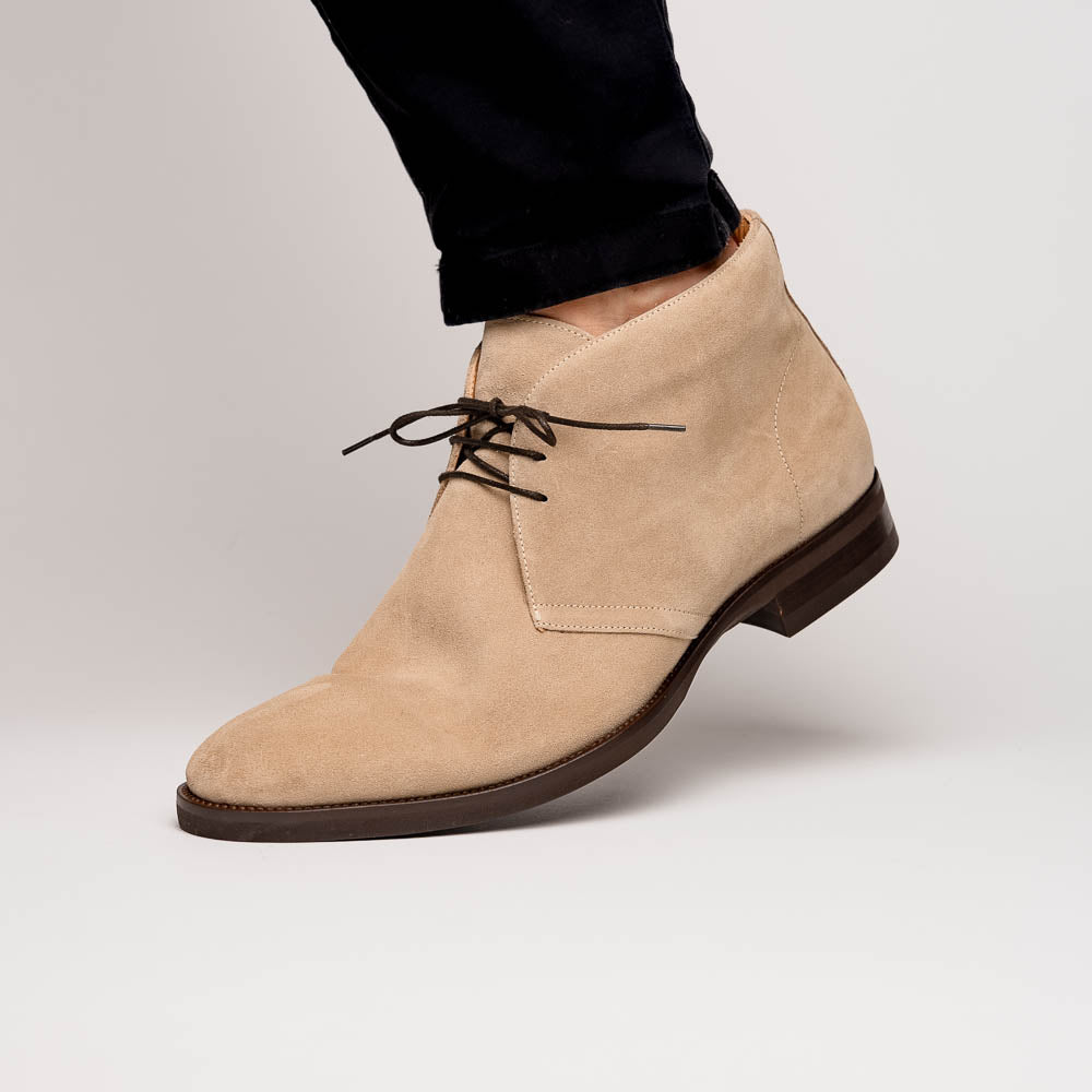 MARCO Suede Calfskin Chukka Boot Sand