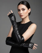 Zuriel Fingerless Gloves | Vegan Leather