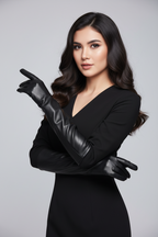 Zuriel Fingerless Gloves | Vegan Leather