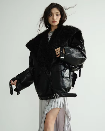 Pumaba Fuzz Motorcycle Jacket
