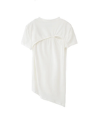 Wallcy Irregular Hem T-Shirt | White