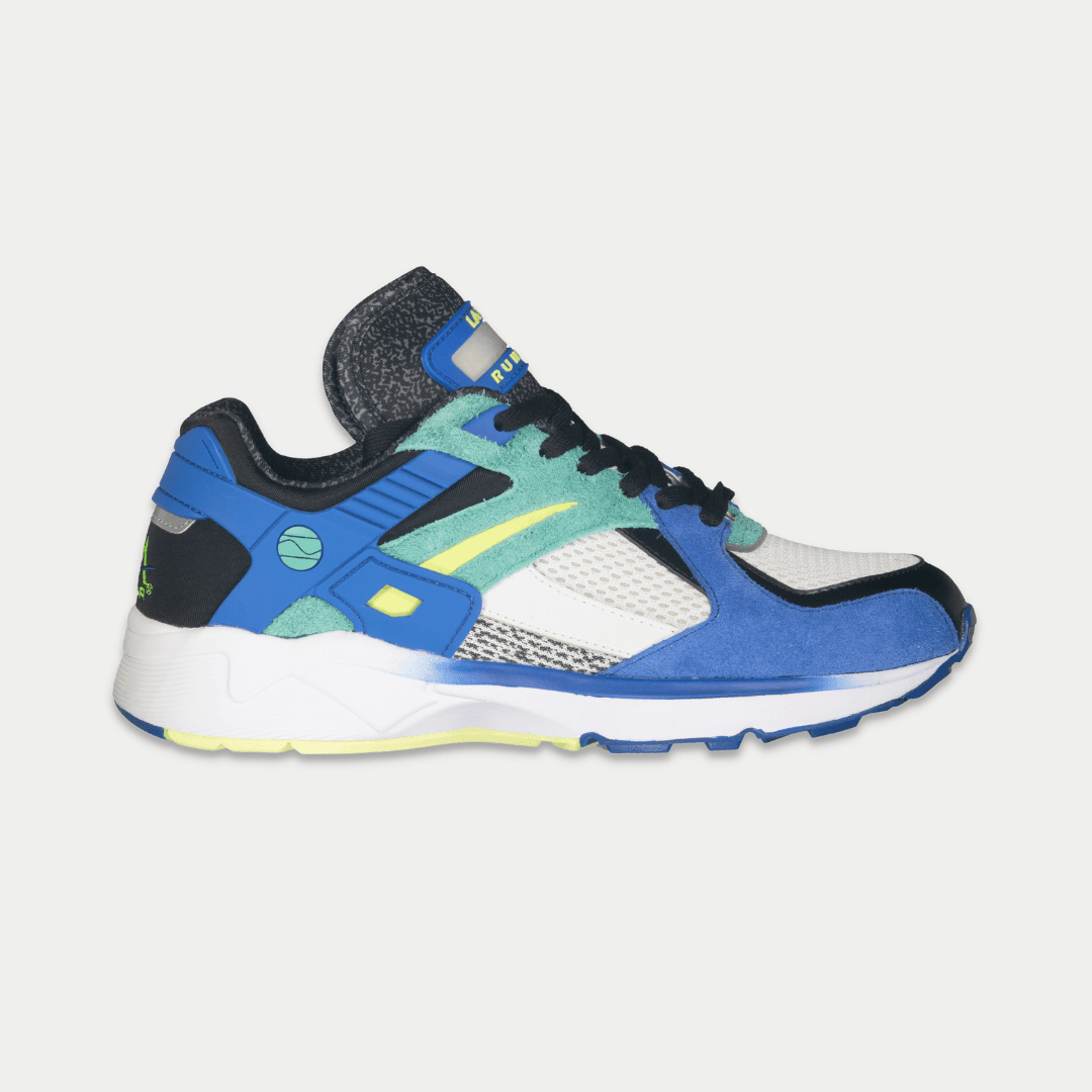 LA Gear Men's Catapult Low Top Sneaker Blue/Green