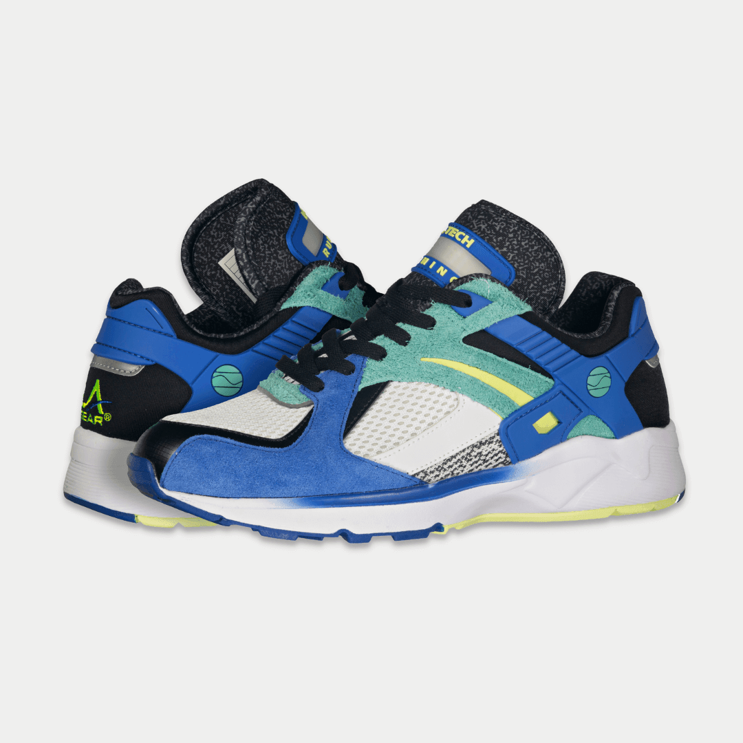 LA Gear Men's Catapult Low Top Sneaker Blue/Green