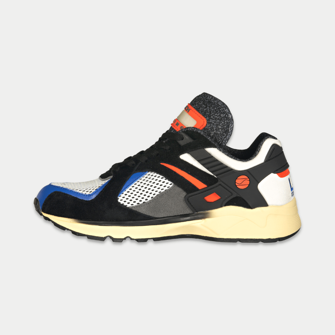 LA Gear Men's Catapult Low Top Sneaker Black/Orange